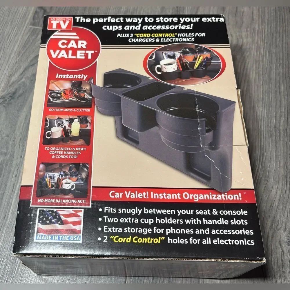 New Car Valet Cup Holder Tray Organizer for Car Accessories